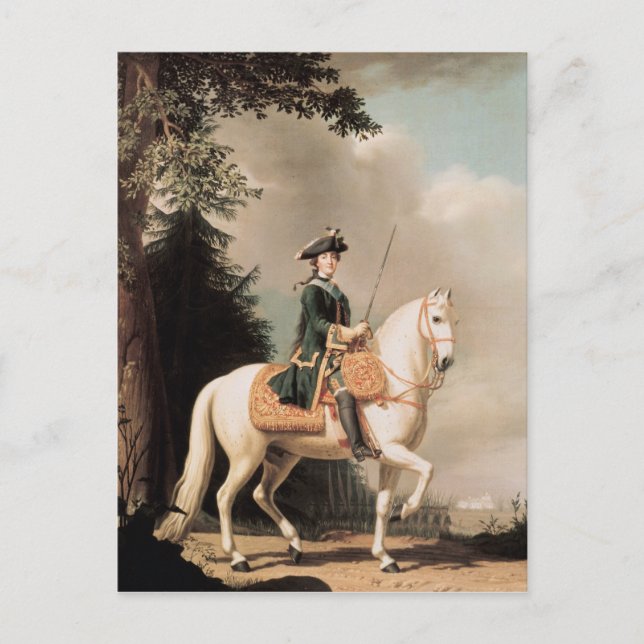 Equestrian Portrait of Catherine II Postcard (Front)