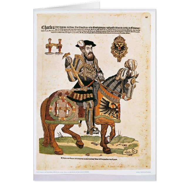 Equestrian portrait of Charles V in armour (Front)