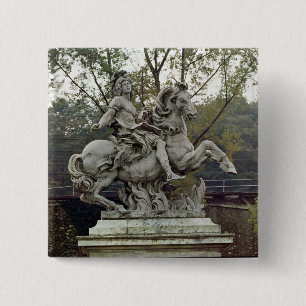 Equestrian Portrait of Louis XIV 2 Inch Square Button