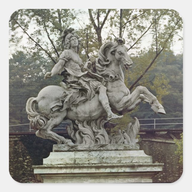 Equestrian Portrait of Louis XIV 2 Square Sticker (Front)