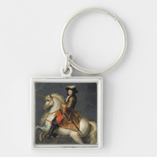 Equestrian Portrait of Louis XIV Keychain