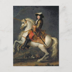 Equestrian Portrait of Louis XIV Postcard