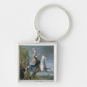 Equestrian Portrait of Maria Leszczynska Keychain