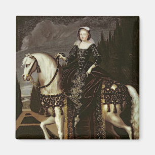 Equestrian Portrait of Marie de Medici Magnet