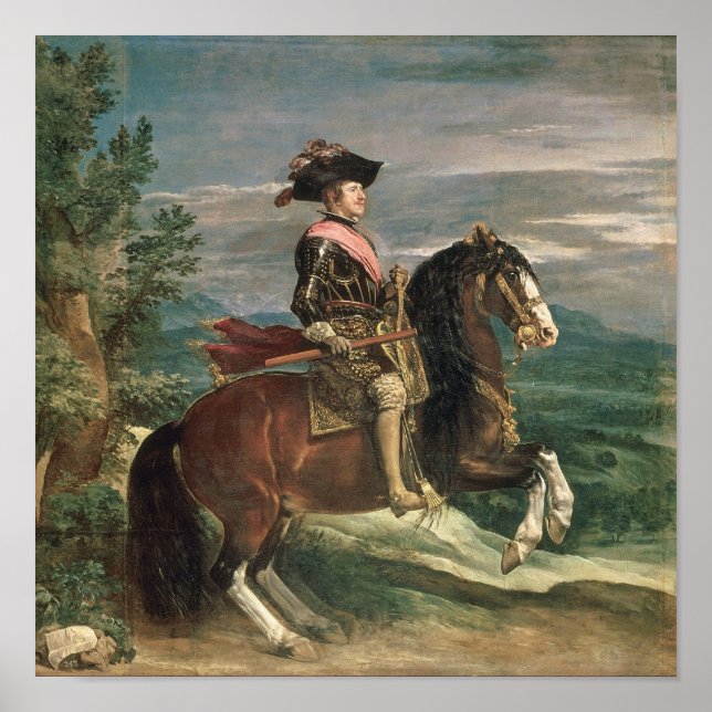 Equestrian Portrait of Philip IV  c.1636 Poster (Front)