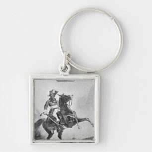Equestrian portrait of Thomas Alexandre Keychain