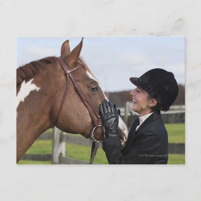 Equestrian rider postcard (Front)