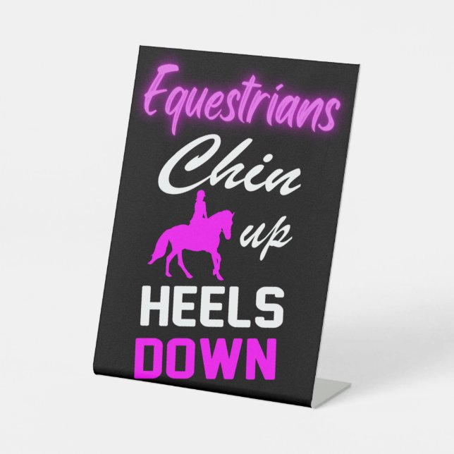 Equestrian Riding Quotes   Pedestal Sign (Front)