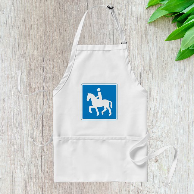 Equestrian Route Symbol Horse Riding Sign Standard Apron (Creator Uploaded)