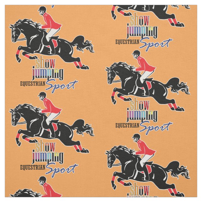 equestrian show jumping fabric (Swatch)