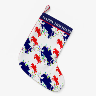 Equestrian  small christmas stocking