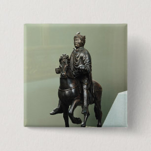 Equestrian statue of Charlemagne 2 Inch Square Button