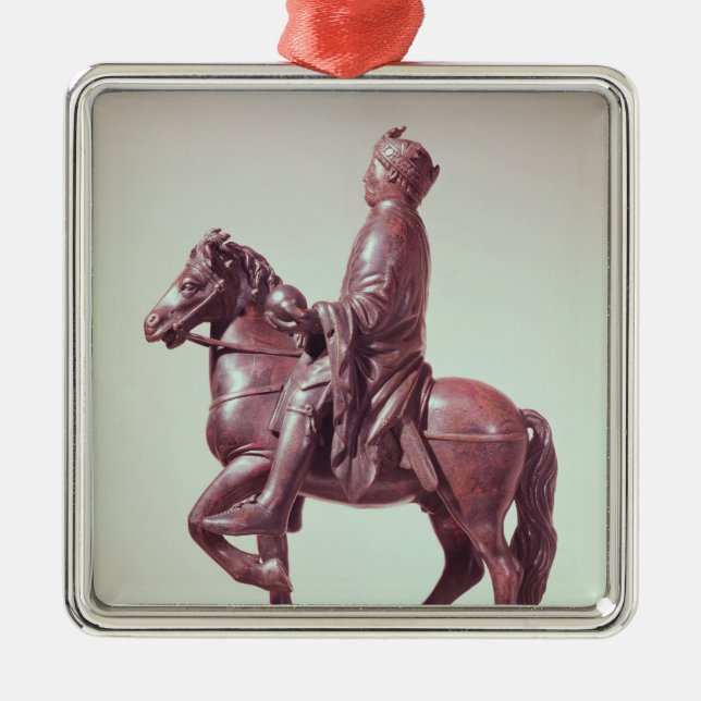 Equestrian statue of Charlemagne Metal Ornament (Front)