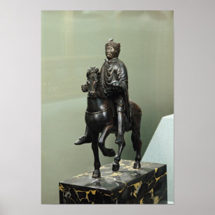 Equestrian statue of Charlemagne Poster