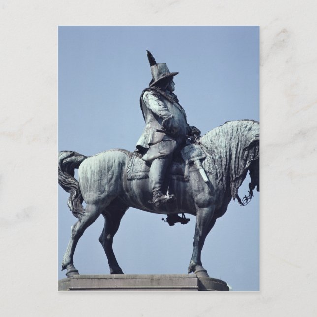 Equestrian statue of Charles Gustav X , Postcard (Front)