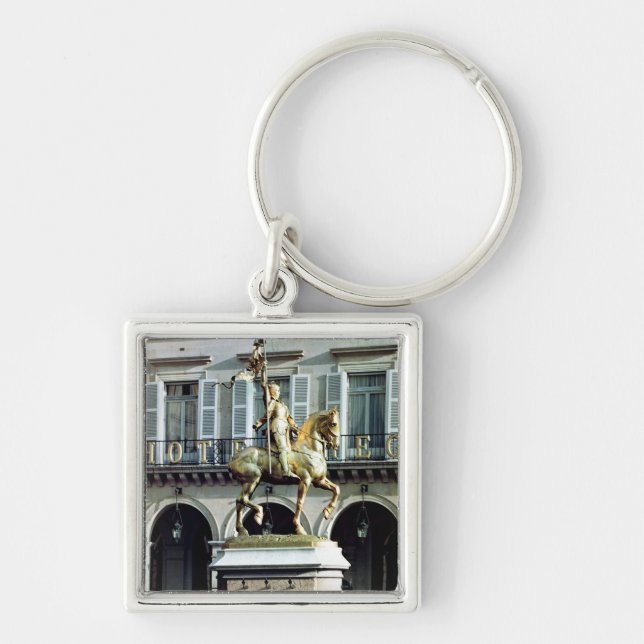 Equestrian statue of Joan of Arc Keychain (Front)
