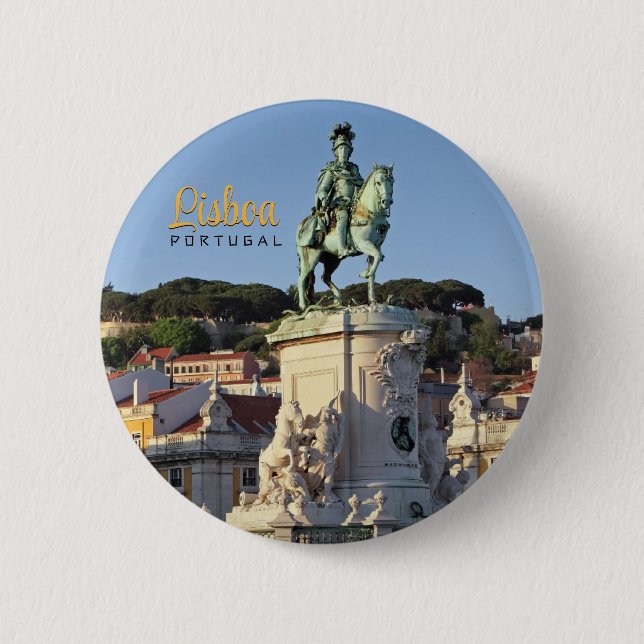 Equestrian statue of King José I, Lisbon  2 Inch Round Button (Front)