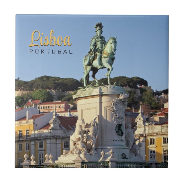 Equestrian statue of King José I, Lisbon  Tile (Front)