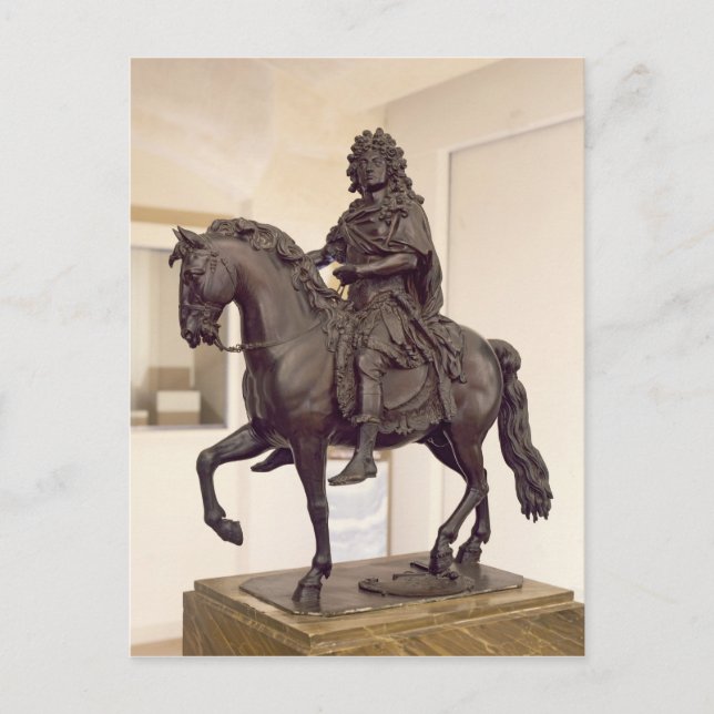 Equestrian statue of Louis XIV Postcard (Front)