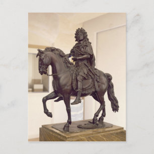 Equestrian statue of Louis XIV Postcard