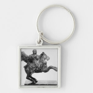 Equestrian statuette of Alexander the Great Keychain