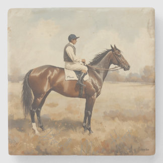 Equestrian stone coaster