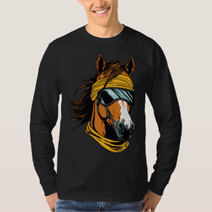 Equestrian Sunglasses  Horseback Horse Riding T-Shirt