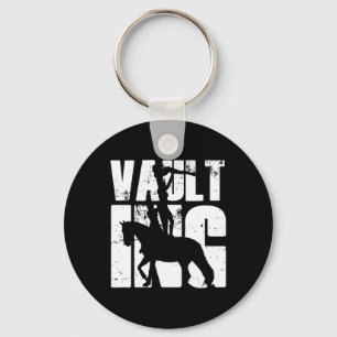 Equestrian Vaulting Horse Riding Dressage Horses R Keychain