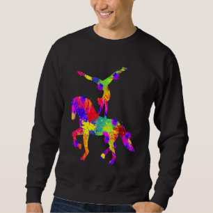 Equestrian Vaulting Horse Vaulters Girls Sweatshirt