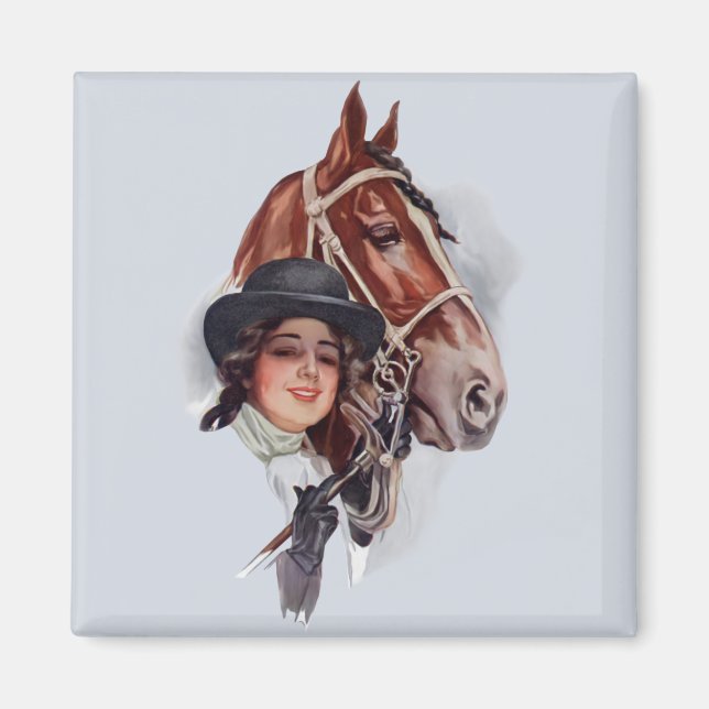 Equestrian Woman Magnet (Front)