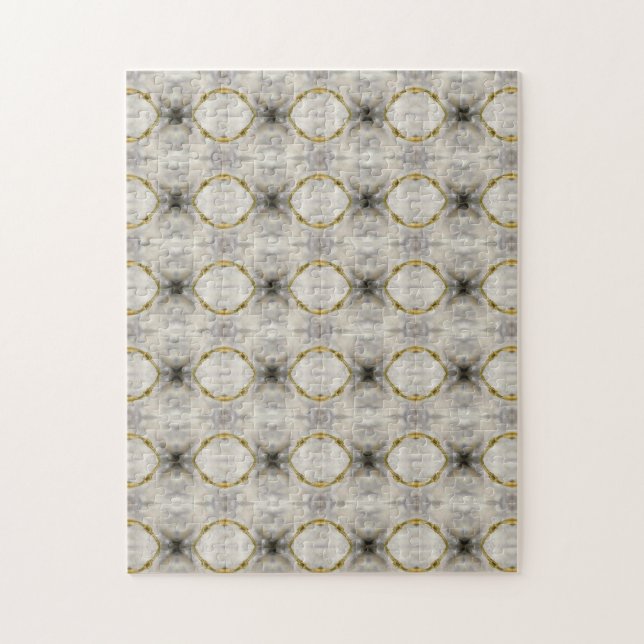 Equine abstract geometric art jigsaw puzzle (Vertical)