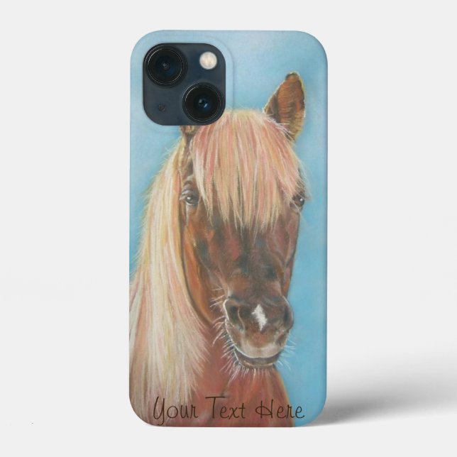 equine chestnut mare with blonde mane brown horse Case-Mate iPhone case (Back)