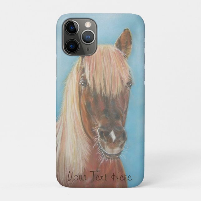 equine chestnut mare with blonde mane brown horse Case-Mate iPhone case (Back)