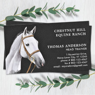 Equine Horse Professional Personalized Equestrian Business Card