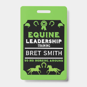 Equine leadership Training Badge
