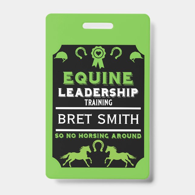 Equine leadership Training Badge (Front)