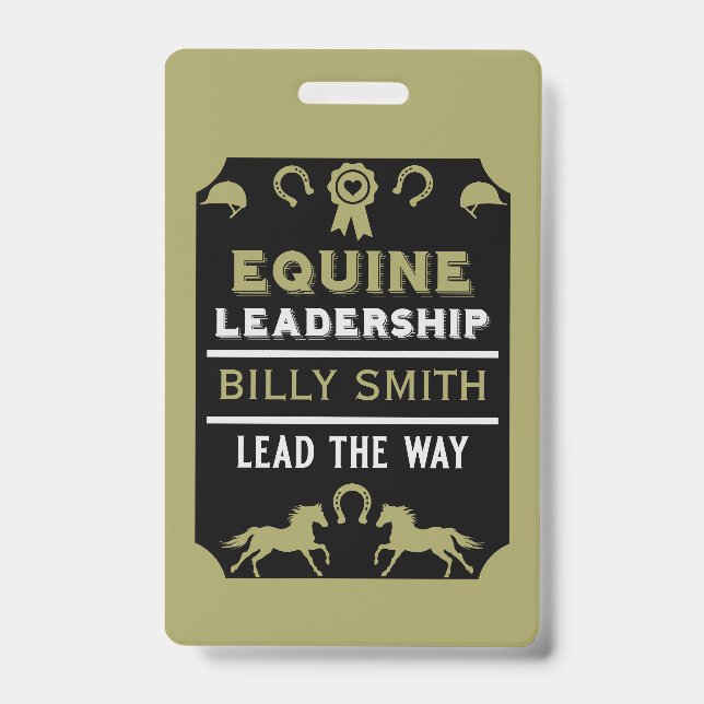 Equine leadership Training Badge (Front)
