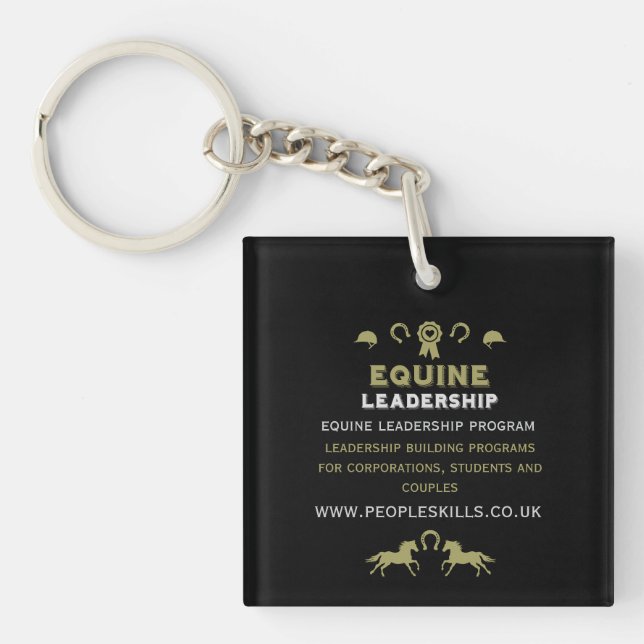 Equine leadership Training Keychain (Front)