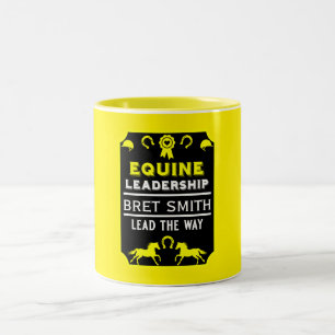 Equine leadership Training Two-Tone Coffee Mug
