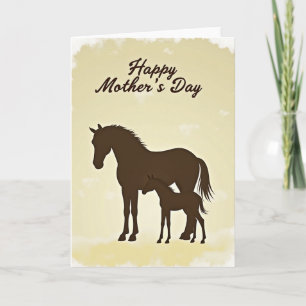 Equine Mothers Day Art Card
