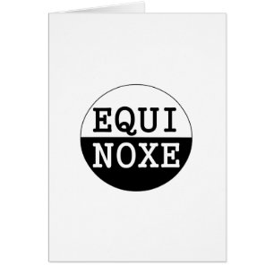 équinoxe noir et blanc