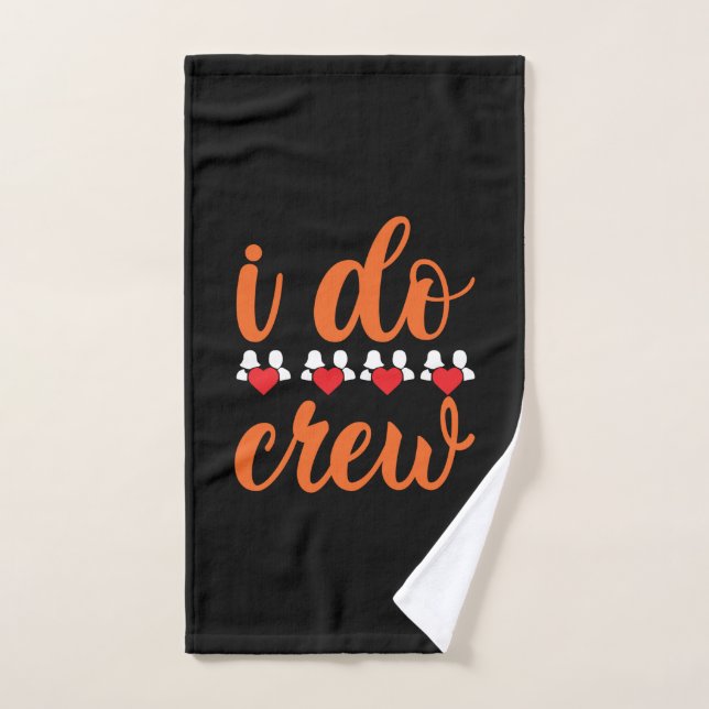 Équipage mariage I Do (Serviette à main)