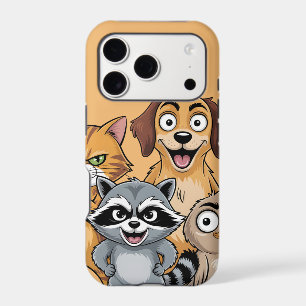 Équipe d'amis animaux de dessin animé Illustration