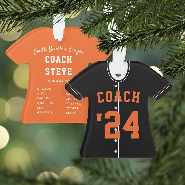 Équipe de baseball Black & Orange Jersey (Créateur téléchargé)