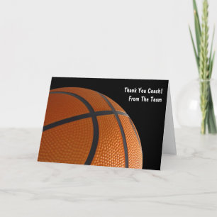 Équipe De Basketball Merci Cartes
