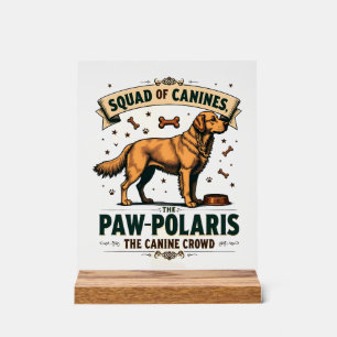 Équipe de Canidés Graphique Vintage de Chien avec 
