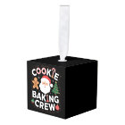 Équipe de fabrication de biscuits de Noël Famille