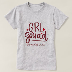Équipe de filles   T-shirt motivationnel pour fill