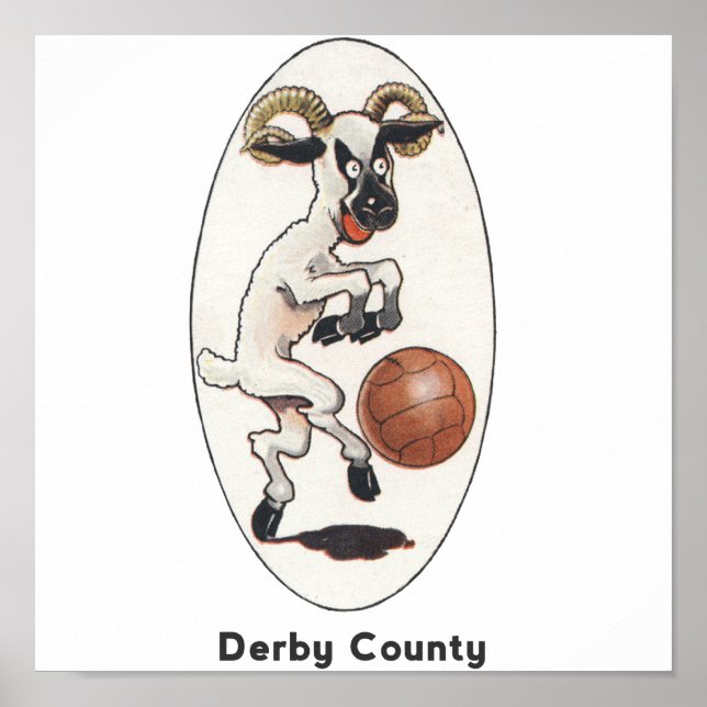 Équipe de football anglais - Poster du comté de De (Devant)