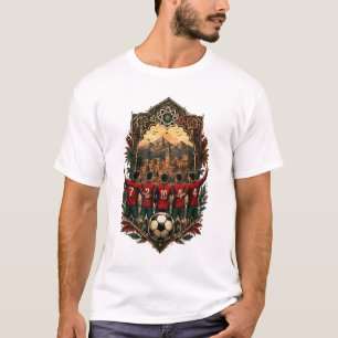 Équipe de Football du Maroc T-Shirt Vintage Maro